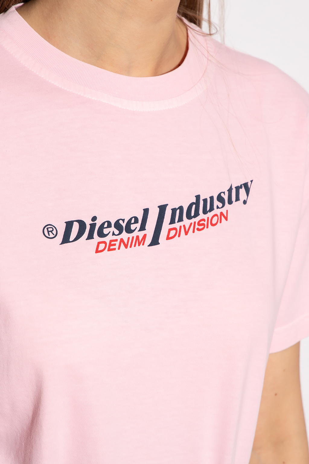 洗練されたデザイン　DIESEL　ワンピース　D-EGOR-DIV　ブラックXS半袖ワンピース